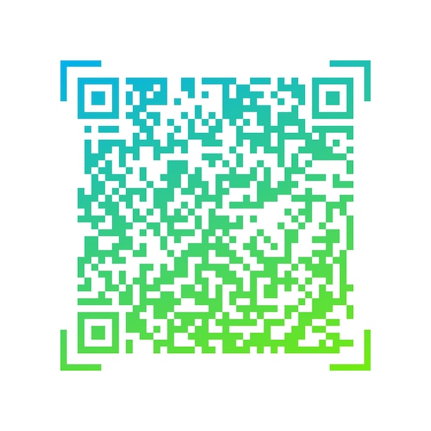 Vector gradient QR code