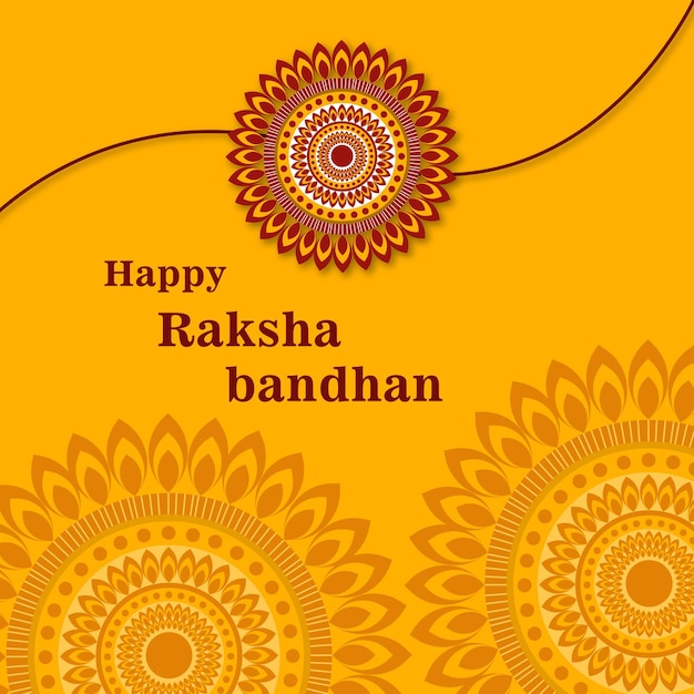 Vector gradient raksha bandhan illustration