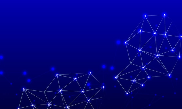 Vector gradient style network connection background