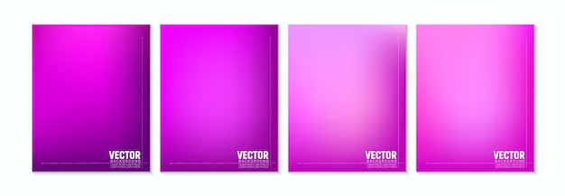 Vector gradient valentines day backgrounds for social media in pink colors with soft transitions