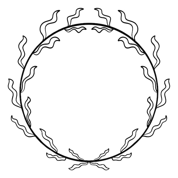 Vector grafische cirkelframes