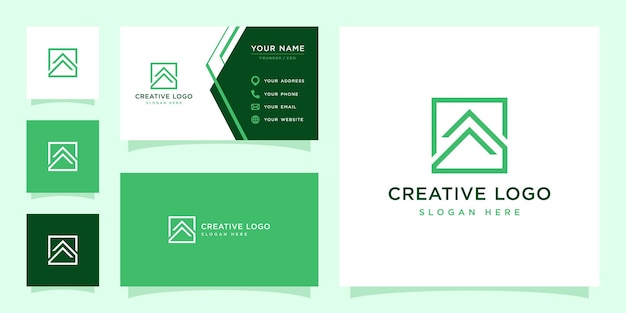 Vector graphic of abstract arrow logo design template