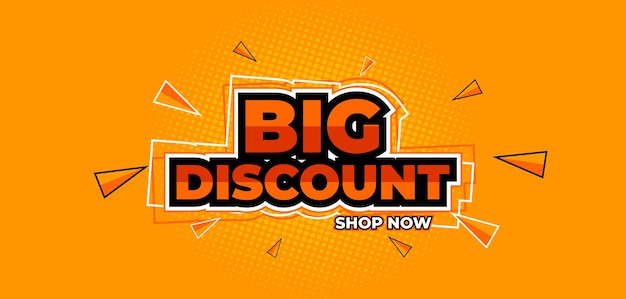 Vector vector graphic big discount sale banner promotion