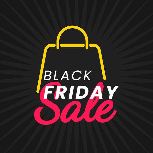 Vector Graphic of Black Friday logo for advertising icon discount tag suitable for social media post