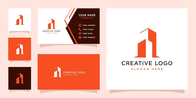 Vector graphic of building logo design template