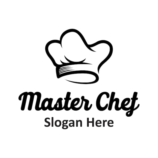 Vector graphic of chef logo design template