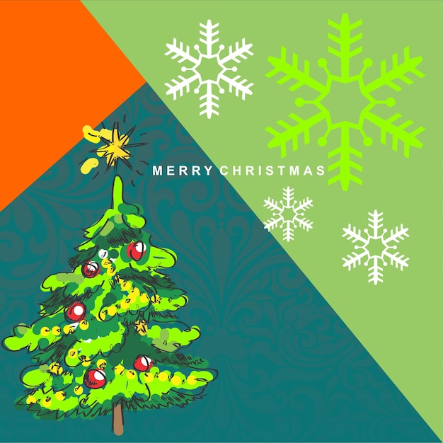 Векторная графика Рождества, идеальный дизайн рождественской открытки, поздравительная открытка и т.д.
