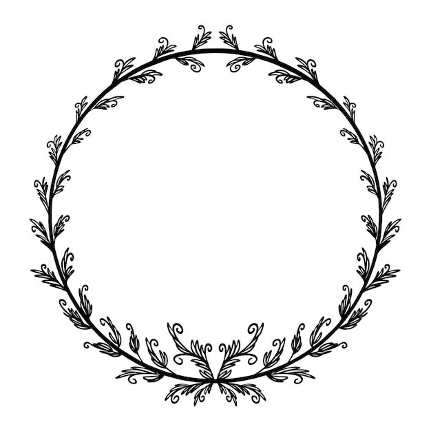 Vector graphic circle frames