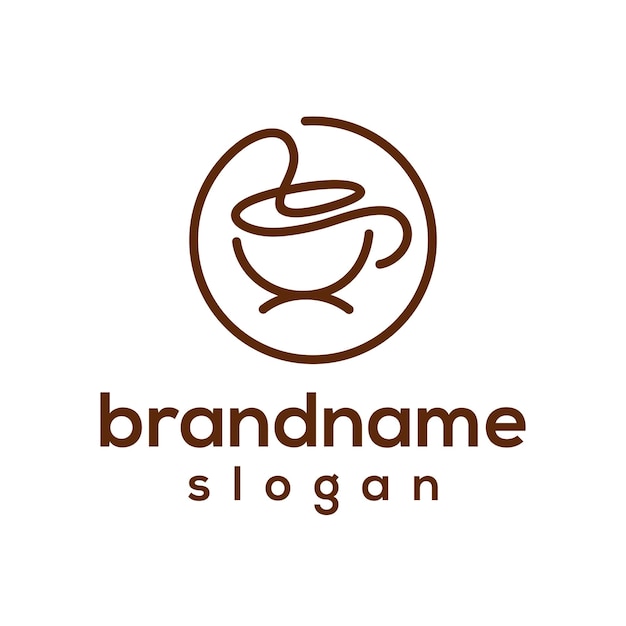 Vector graphic of coffee logo design template