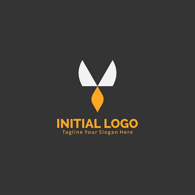 Grafica vettoriale del logo iniziale del design y