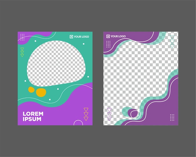 Векторный графический дизайн purple green twibbon