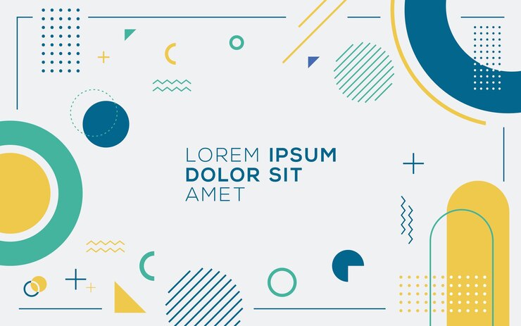 フラットな幾何学的な背景のデザインテンプレートのベクトルグラフィック