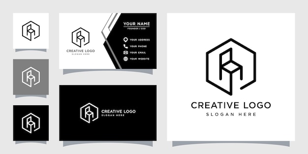 Vector graphic of furniture logo design template