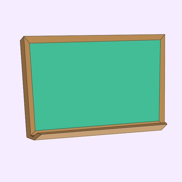 Vector graphic illustration of a blackboard on a pink background