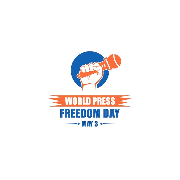 Vector vector graphic illustration of logo and icon world press freedom day 3 may