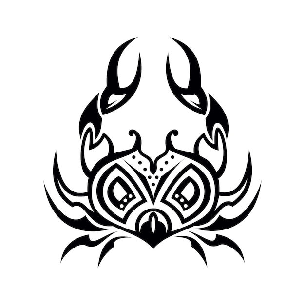 Vector graphic illustration of zodiac signs Cancer All zodiac signs in the concept of tattoos