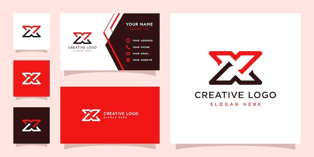 Vector graphic of letter x logo design template