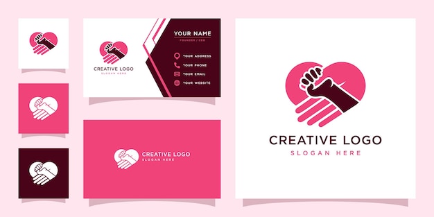 vector graphic of mom and son hand logo design template