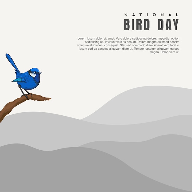 Vector vector graphic of national bird day good for national bird day celebration