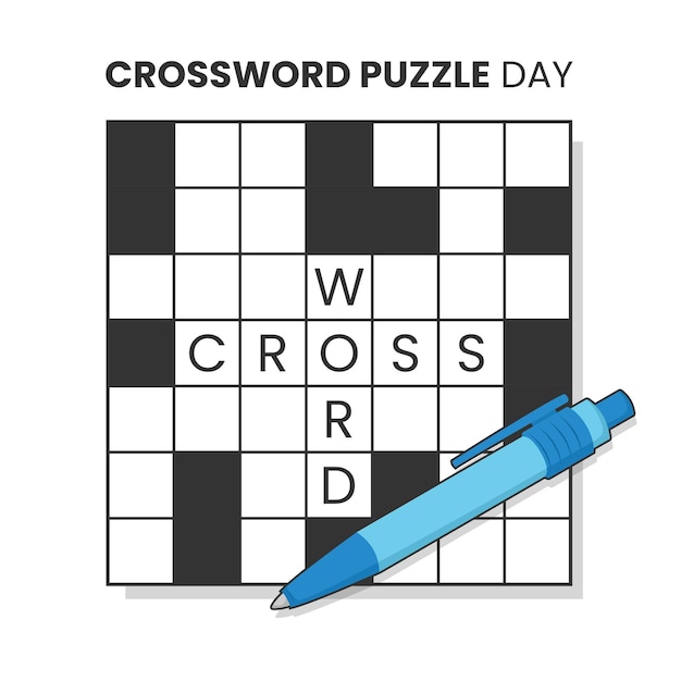 Vector vector graphic of national crossword puzzle day