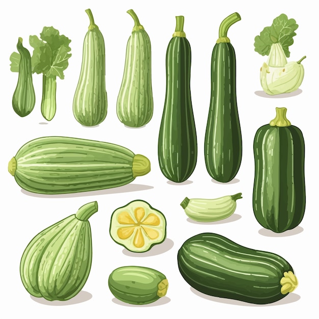 조각 된 Courgette의 터 그래픽