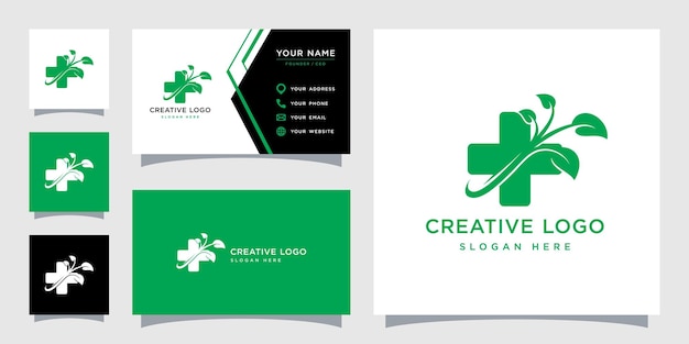 Vector graphic of pharmacy logo design template