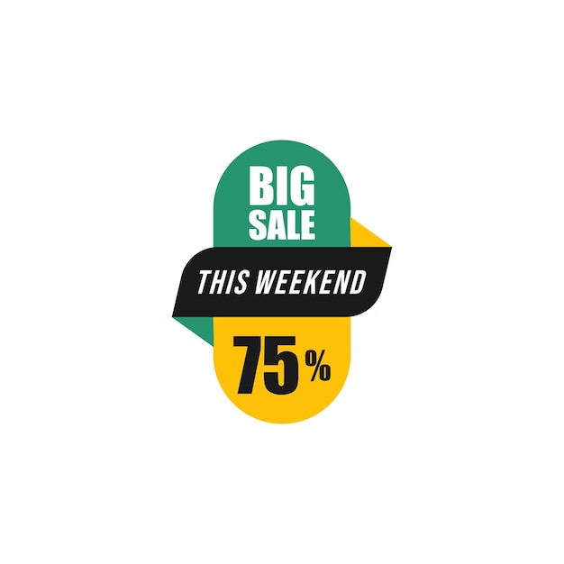 vector graphic of  price label style big sale.