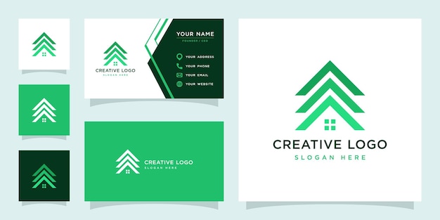 Vector graphic of real estate logo design template