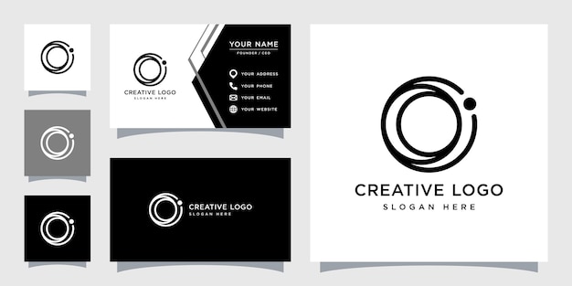 Vector graphic of ring technology logo design template