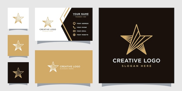 Vector graphic of star logo design template