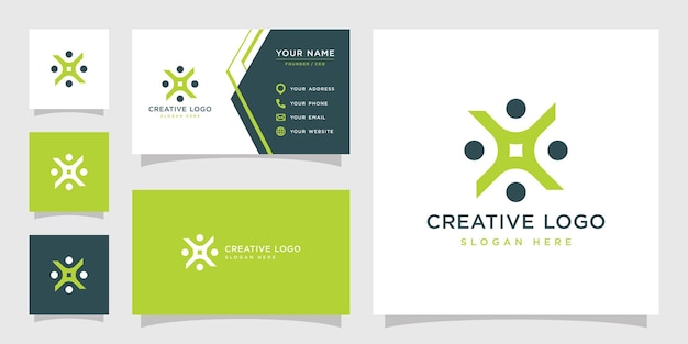 Vector graphic of teamwork logo design template