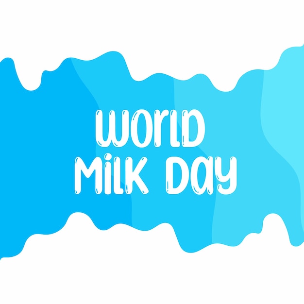 Vector vector graphic of world milk day good for world milk day celebration flat design flyer designflat illustration