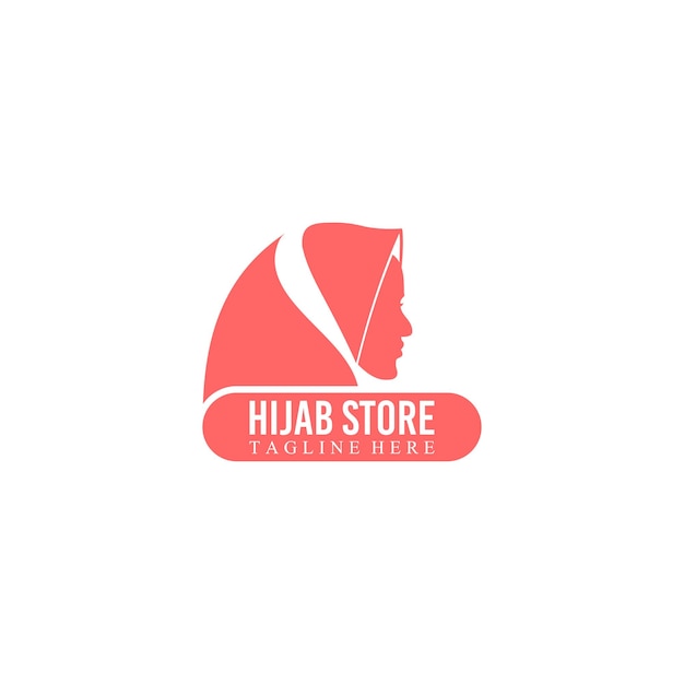 vector graphick van hijab winkel logo dameskleding winkel en moslim winkel