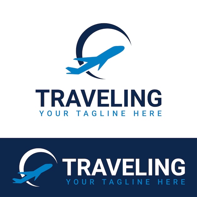 vector graphics of holiday tours and flat travel logo design