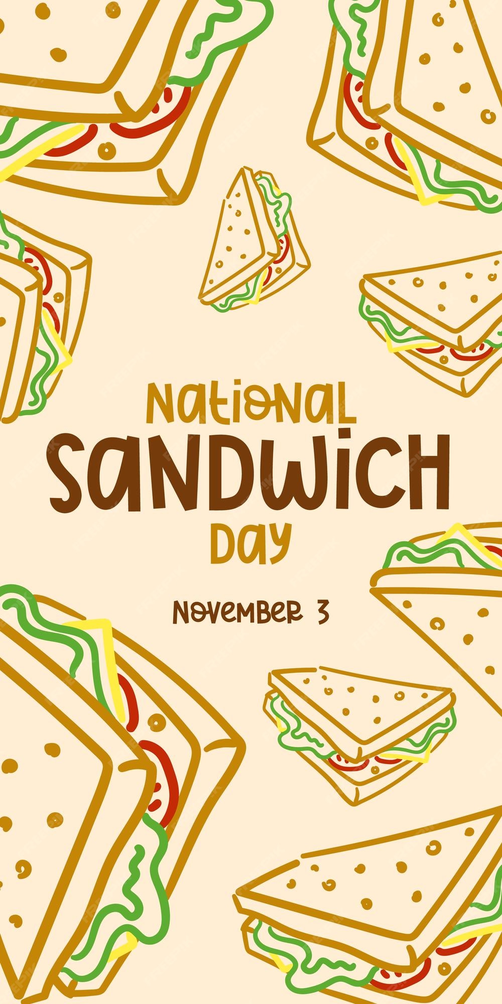 Premium Vector Vector graphics of national Sandwich Day are good for celebrating national