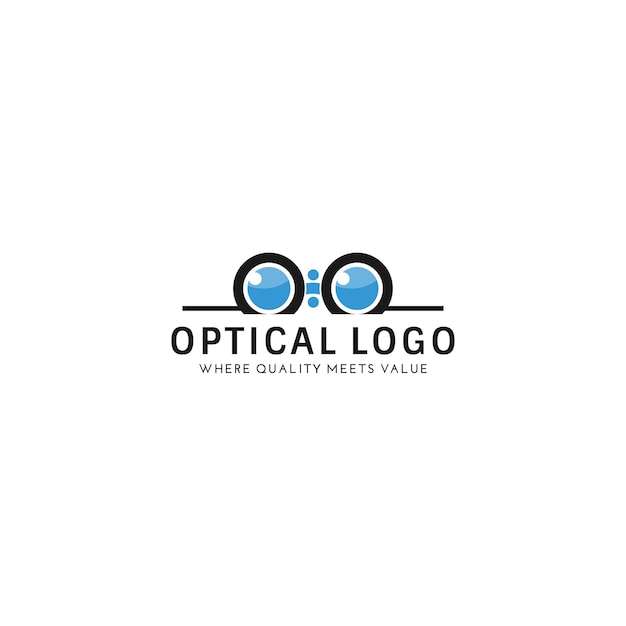 vector graphics of optical logos. glasses shop logo