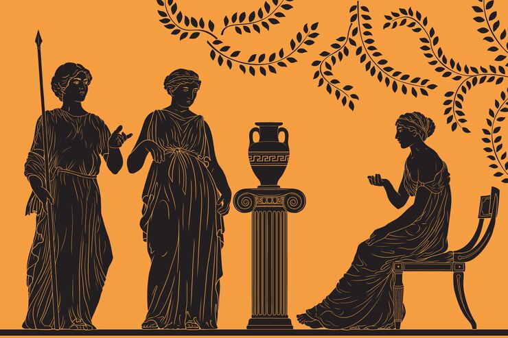 Vector ベクター ギリシャ人女性
