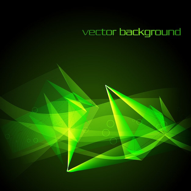 Vector green abstract background illustration