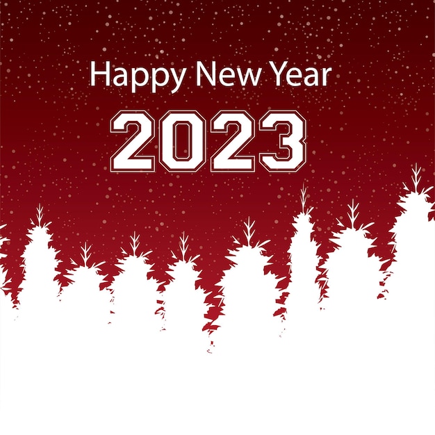 vector greeting card happy new year 2023