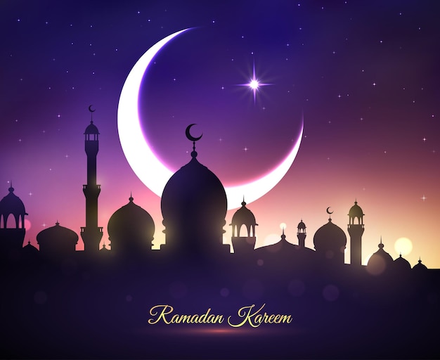 Vector vector greeting card for ramadan kareem holiday