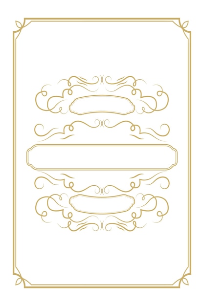 Vector vector greeting card template vintage greeting card template flourishes frame vintage background vintage frame vintage ornament vector design element