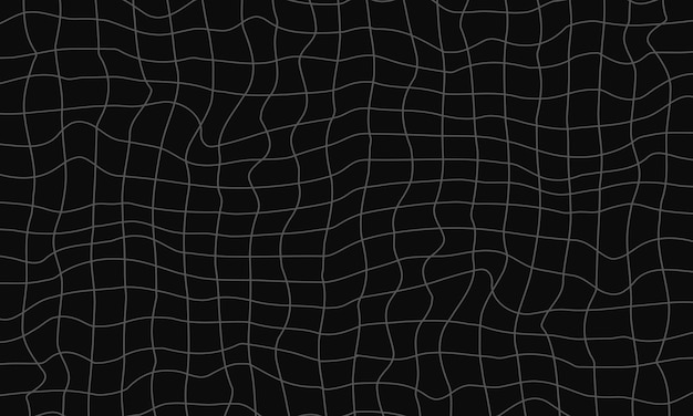 Vector vector grid abstract wave web on dark background