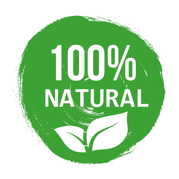 Vector vector groen logo natuurlijk product banner of poster biologisch gezond voedsel