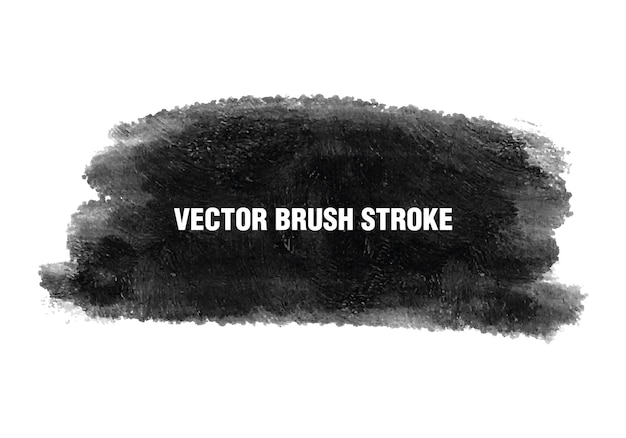 Vector grunge achtergrond zwarte penseelstreek textuur