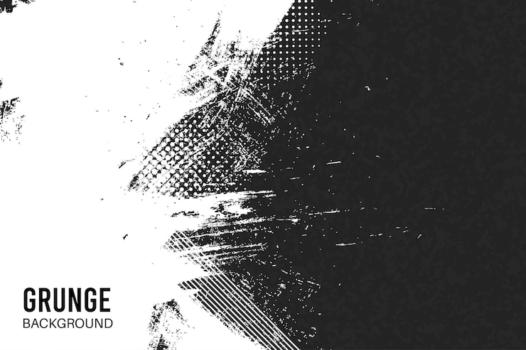 Vector vector grunge background in black and white texture pattern