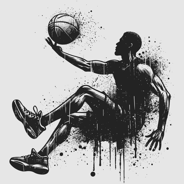 Vector Grunge Basketball Player Action Silhouette (VGBS) is een videogame die een basketbalspeler in actie brengt.