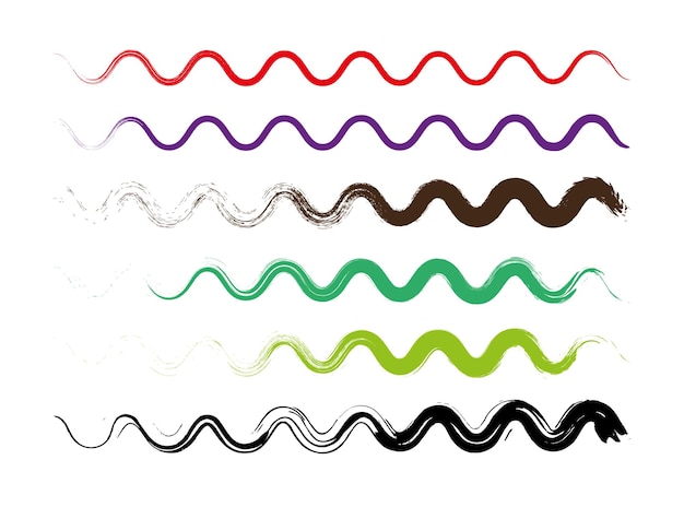 Векторный гранж геометрический фон для обоев зигзаговой печати окрашенный орнамент из штрихов кисти