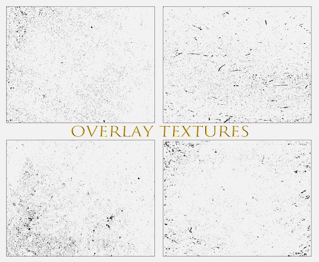 Vector vector grunge overlay texturen