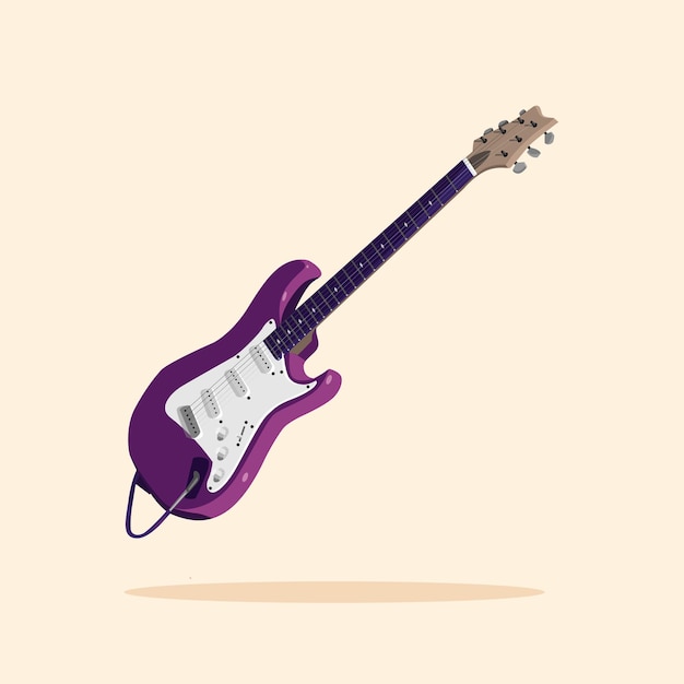 Vector vector guitar cartoon illustration