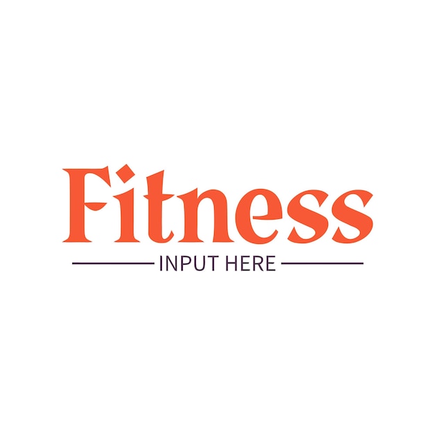 Vector vector gym and fitness logo design